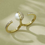 GUESS Steel Gold Plated Ring UBR04453YG54