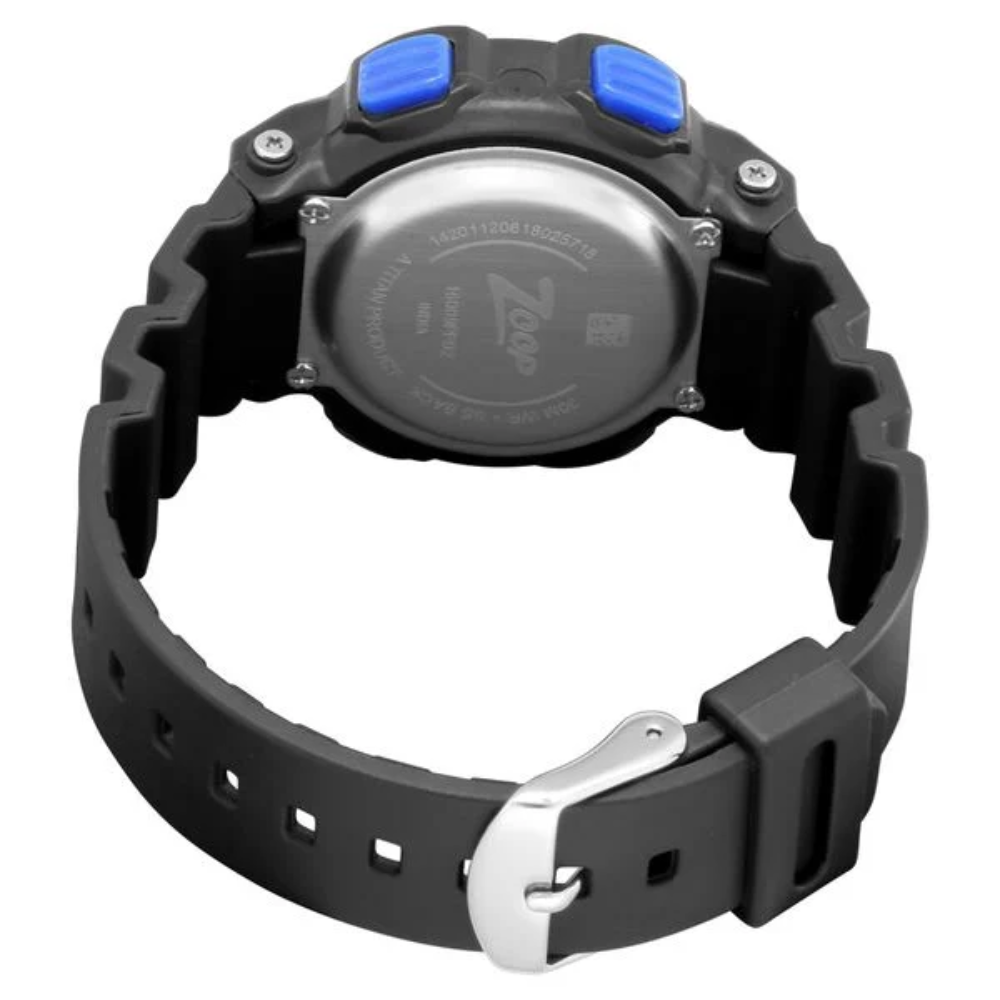 Zoop Digital Watch with Black Digital Dial & Black Strap for Boys Kids 16009PP02