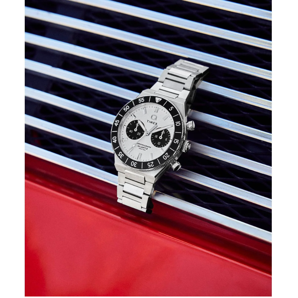 Timex Q Silver Dial Men Analog Watch TW2Y55800IK