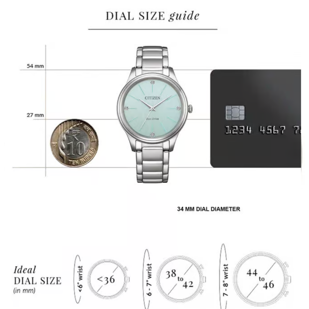 Citizen Solar Sky Blue Dial Women's Watch EM1220-58Y