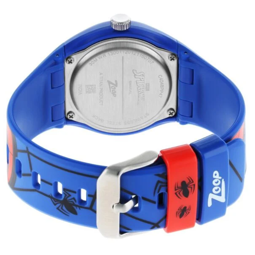 Zoop Marvel Spiderman Red Dial Blue Strap Boys Kids Watch NSC4048PP47