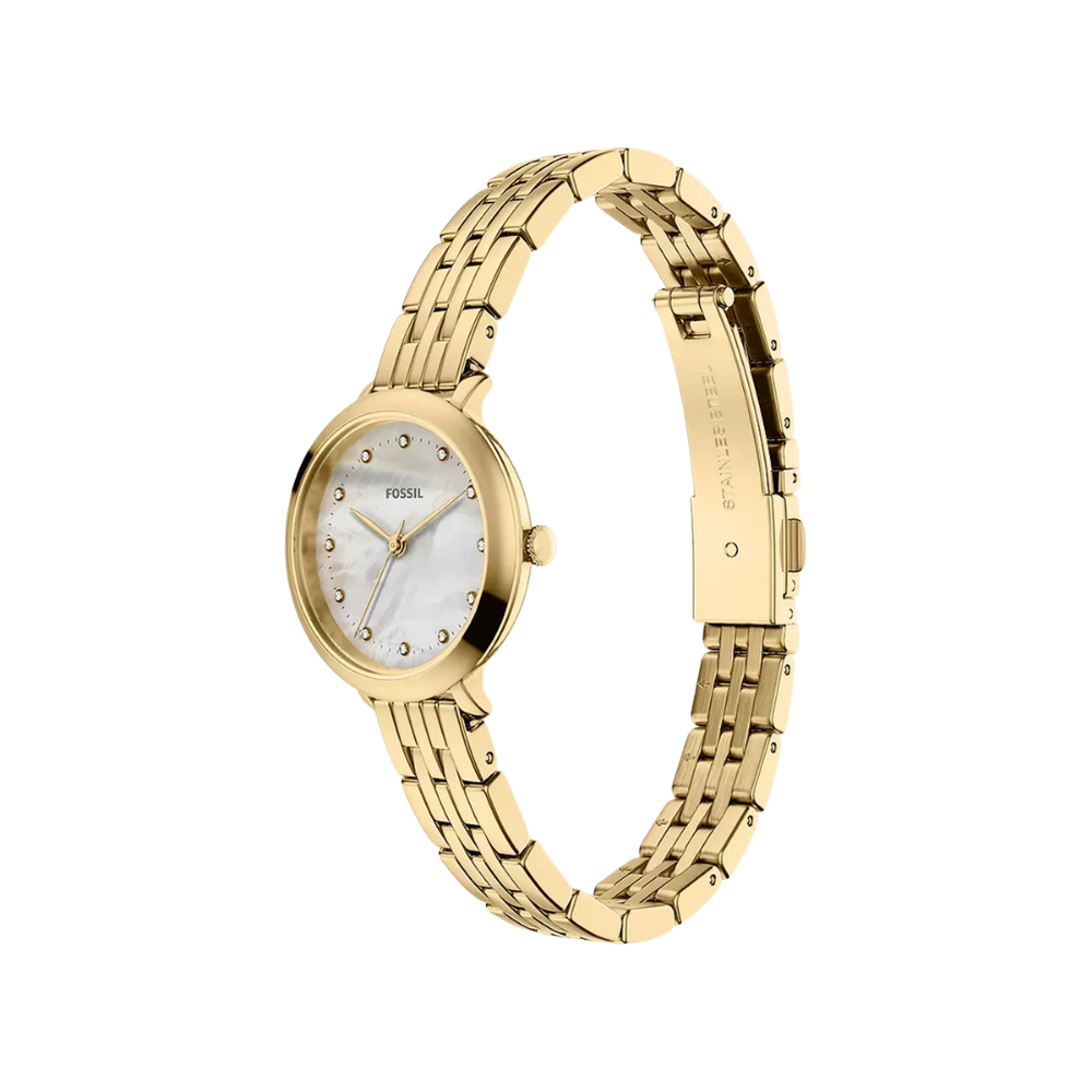 Fossil Heldi Mother Of Pearl Dial Women's Analog Stainless Steel Watch ES5501