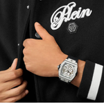 Philipp Plein The Skeleton Frosted Silver Men's Watch PWJFA0925