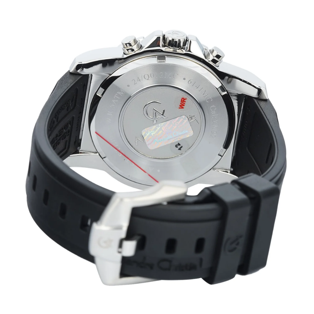 Alexandre Christie Gridline Chrono White Men's Watch 6141MCRSSSL