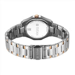 Titan Radiance Silver & Rose Gold Women's Watch 95376KM01