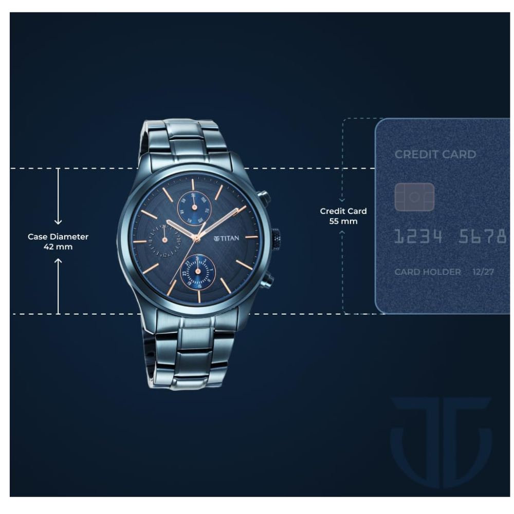 Titan Neo Splash Midnight Blue Men's Watch 1805QM01