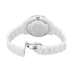 Emporio Armani Leo Silver Dial Women's Analog Ceramic Watch AR70014
