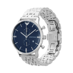 Emporio Armani Blue Dial Men's Chronograph Stainless Steel Watch AR1648
