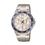 Casio Silver Metal Strap Men's Watch for MTP-1300D-1AV, MTP-1300D-7A1V, MTP-1300D-7A2V | 10350257