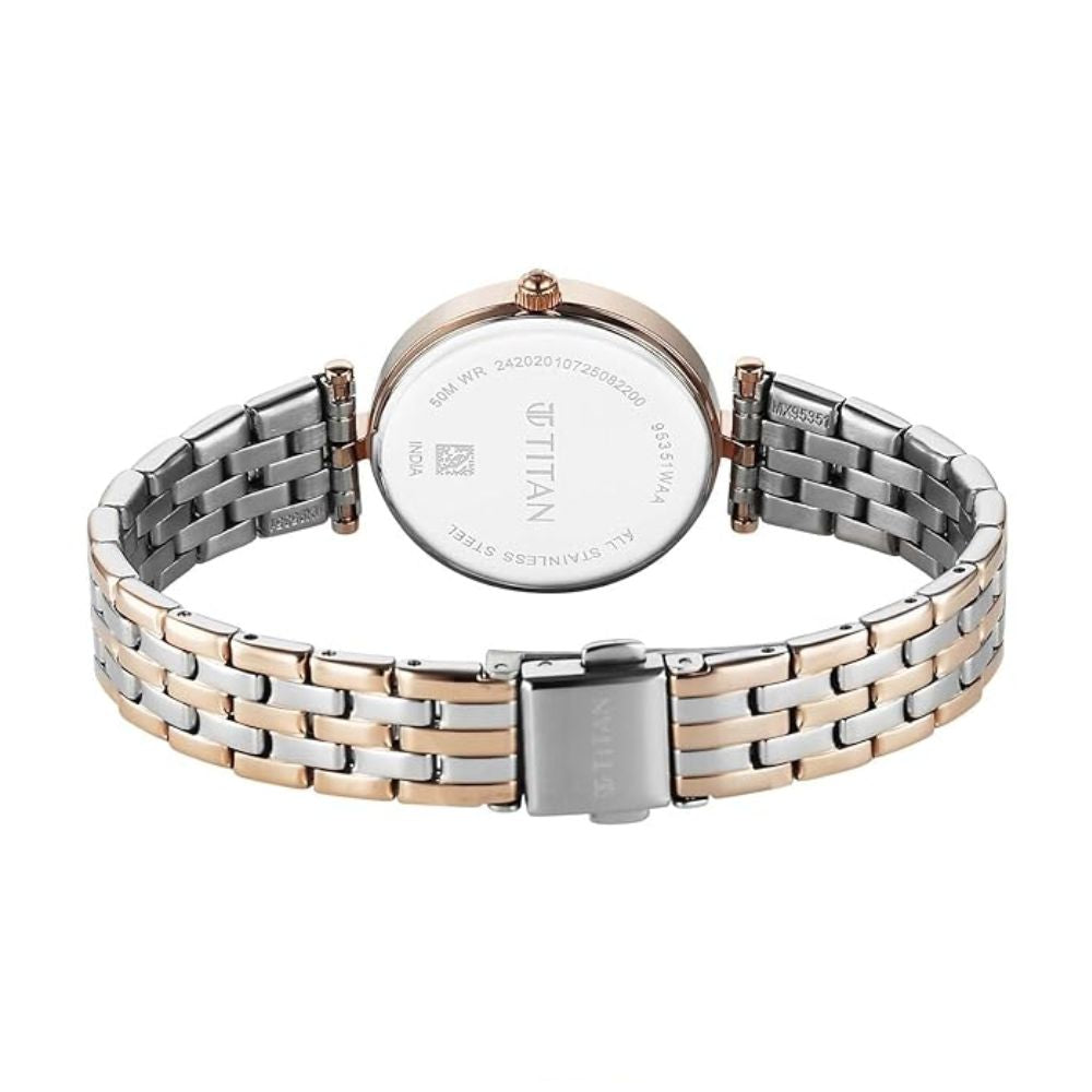 Titan Work Mode Silver Women's Watch 95351KM01