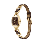 Fossil Harlow Brown Dial Three-Hand Brown Leather Watch Women's ES5497