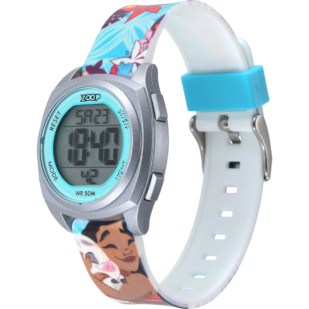 Zoop Disney Moana Digital Watch with Digital Dial Multicoloured Strap for Girls Kids 16025PP11