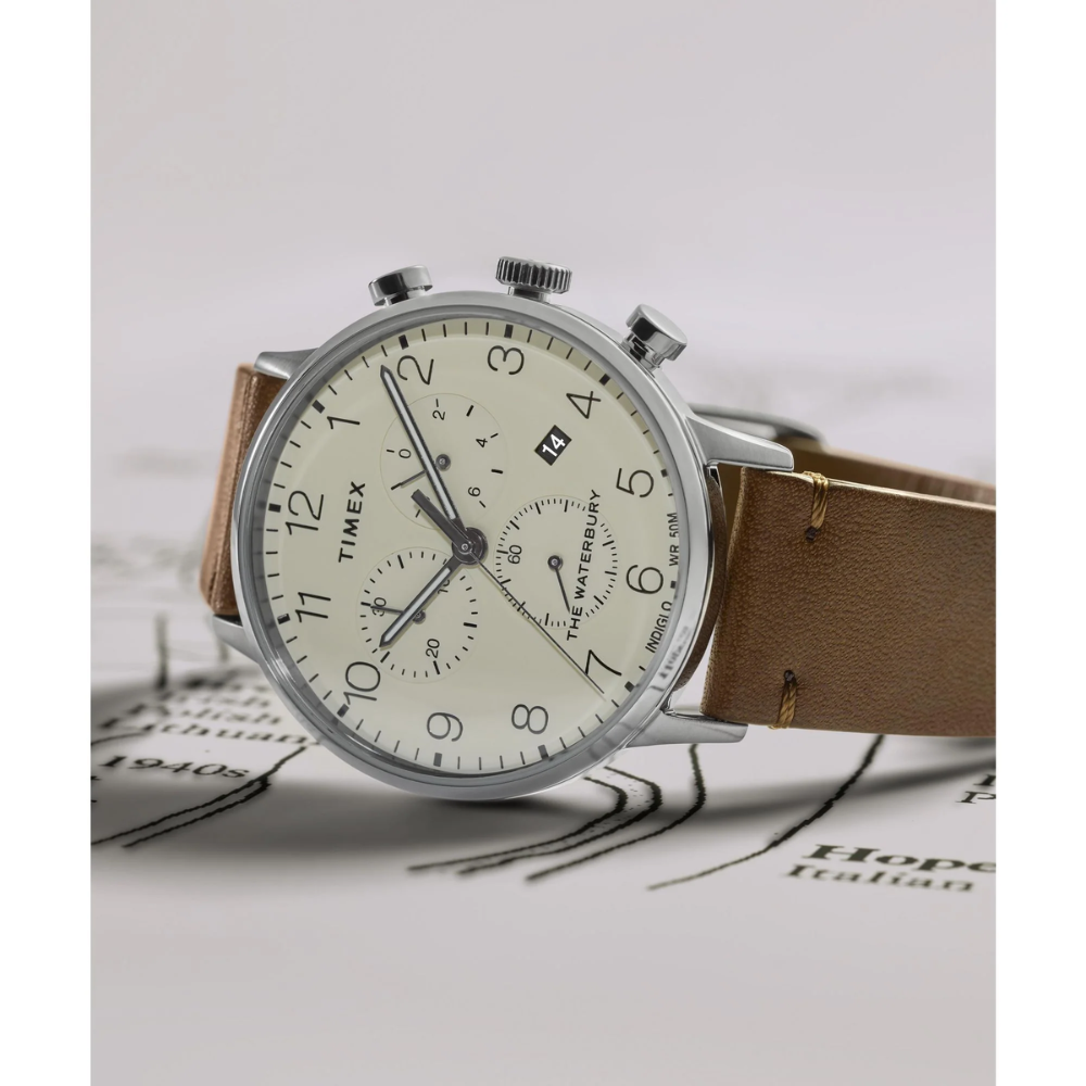 TIMEX Waterbury Classic Cream Brown Men Analog Watch TW2W50900UJ