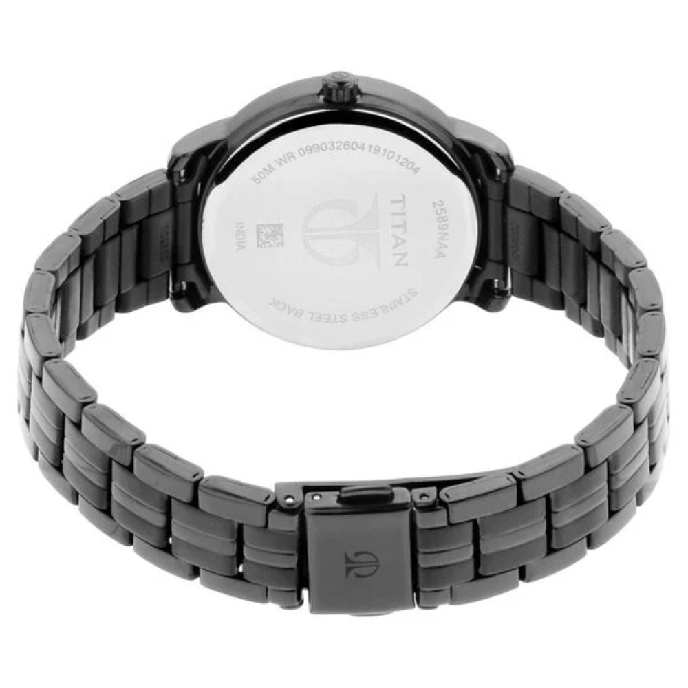 Titan All Black Black Women's Watch 2589NM01