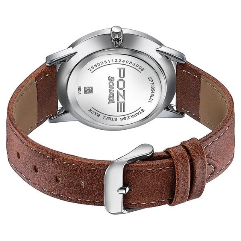 Sonata Poze Blue Dial Men's Watch SP70054SL01