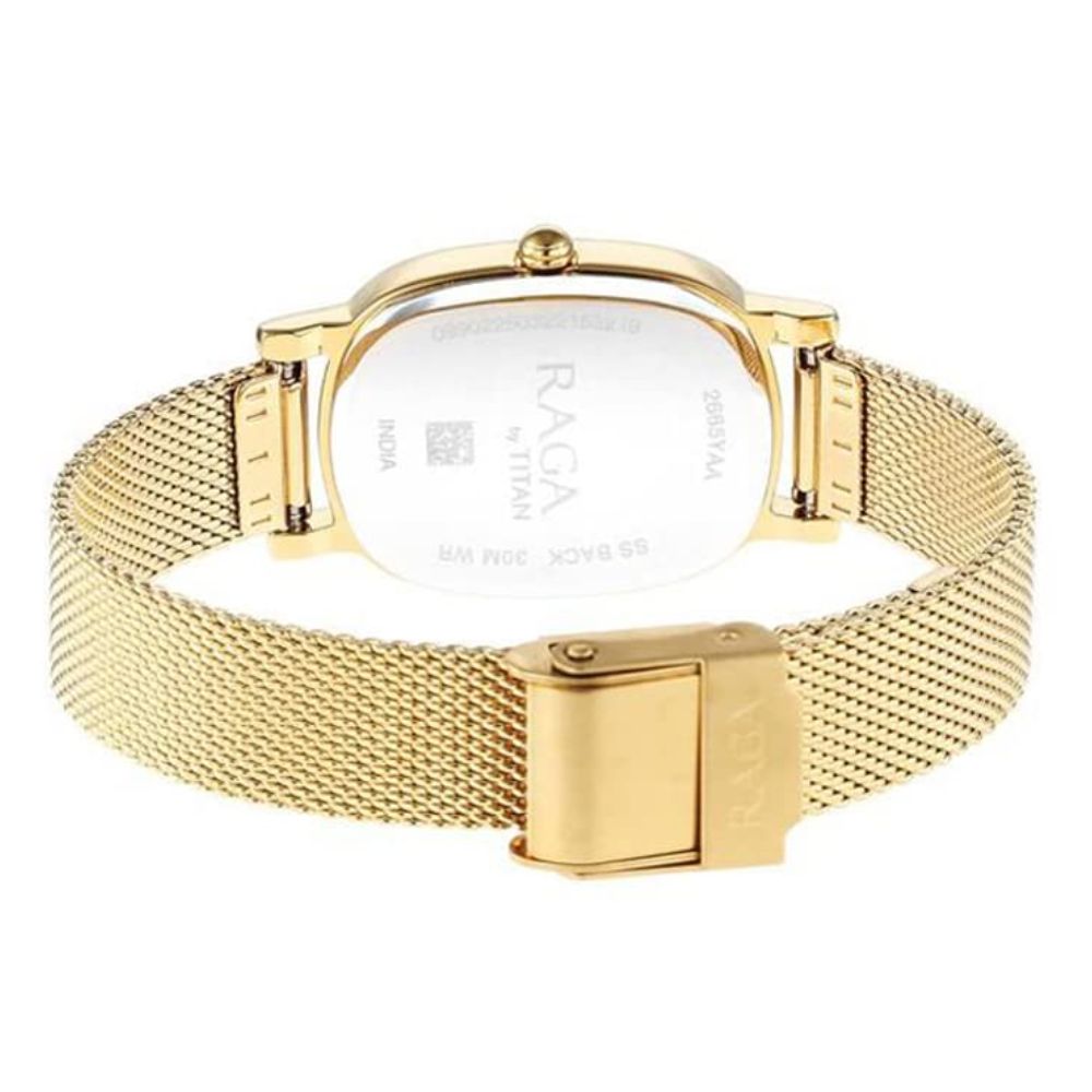 Titan Light Champagne Women's Watch 2665YM01