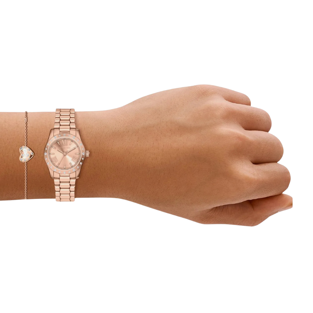 Michael Kors Lexington Rose Gold Dial Women's Watch MK4994SET