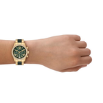 Michael Kors Lexington Green Dial Chronograph Women's Watch MK7636