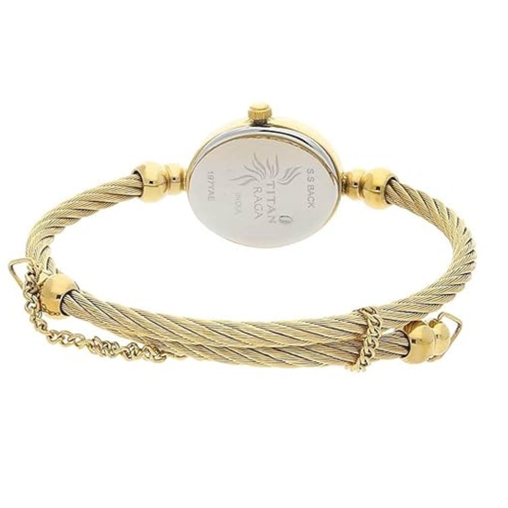 Titan Raga White Dial Women's Watch 197YM04