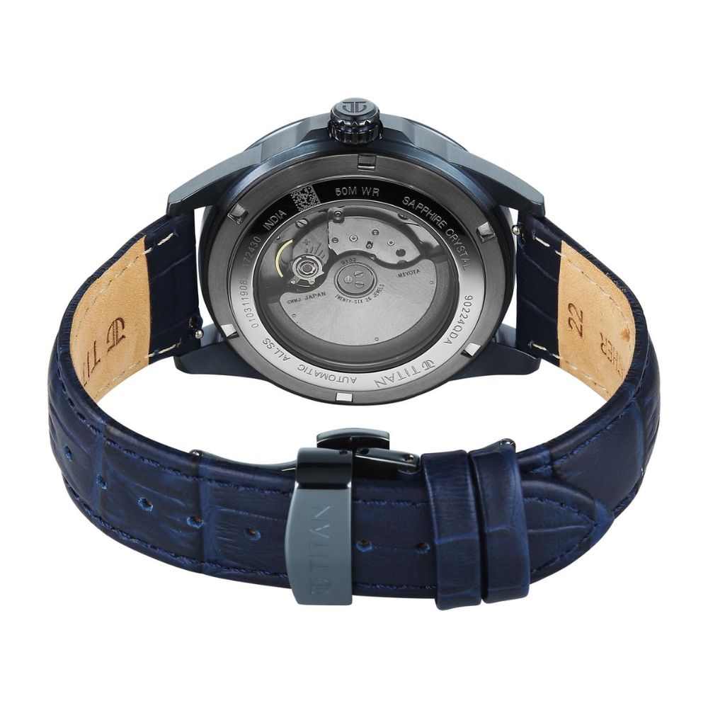 Titan Aion Blue Men's Watch 90224QL01