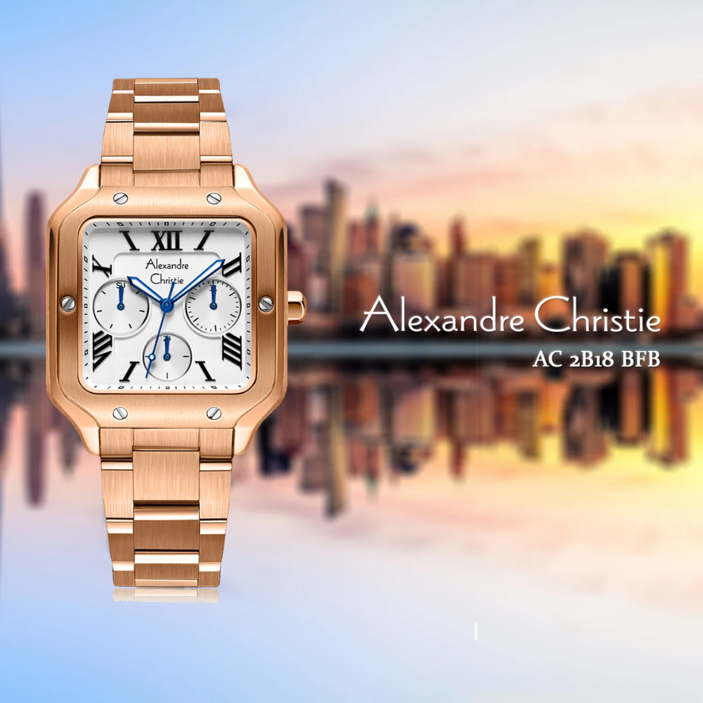 ALEXANDRE CHRISTIE Rose Gold Women's Watch 2B18BFBRGSLBA