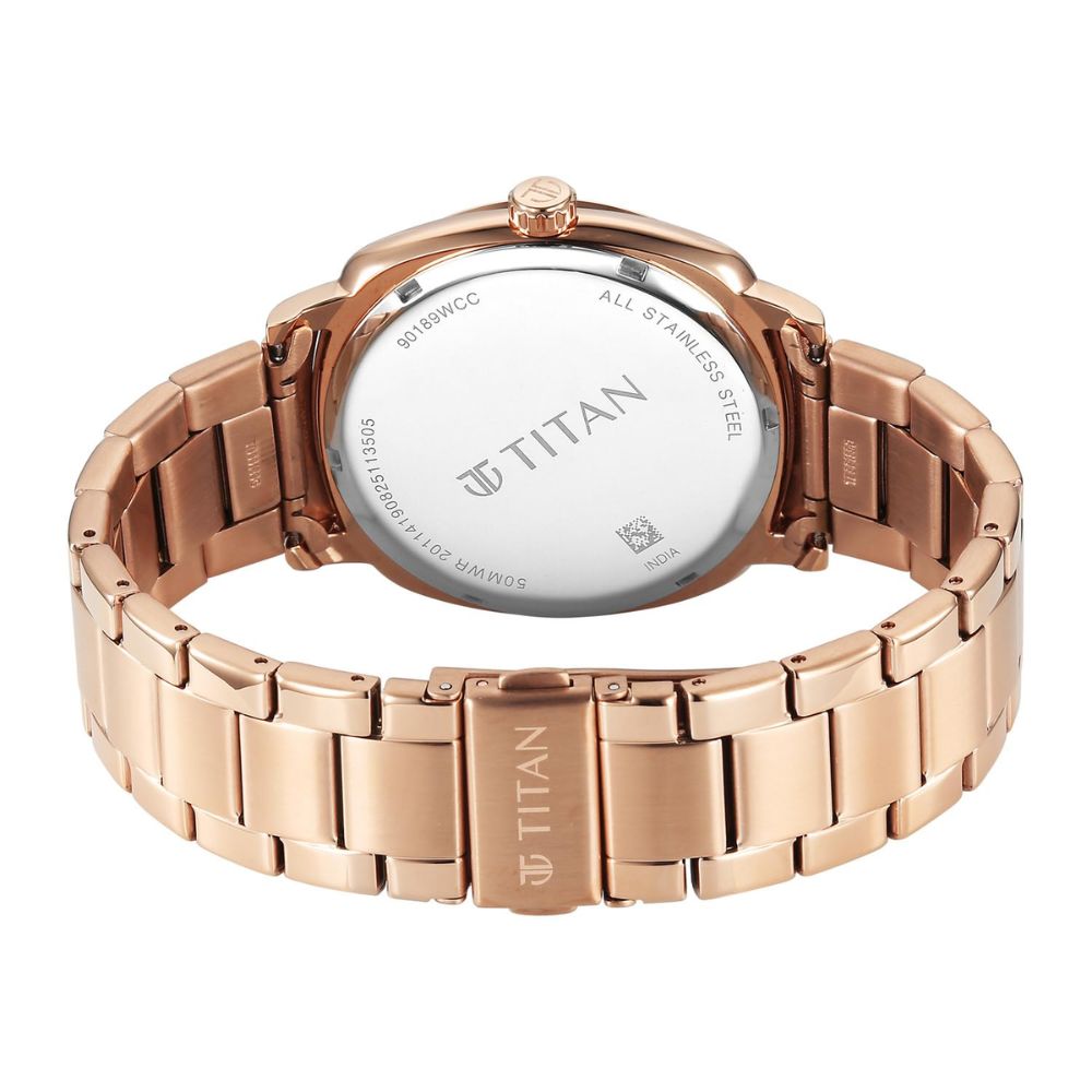 Titan Classique Suave 2.0 Rose Gold Men's Watch 90189WM01