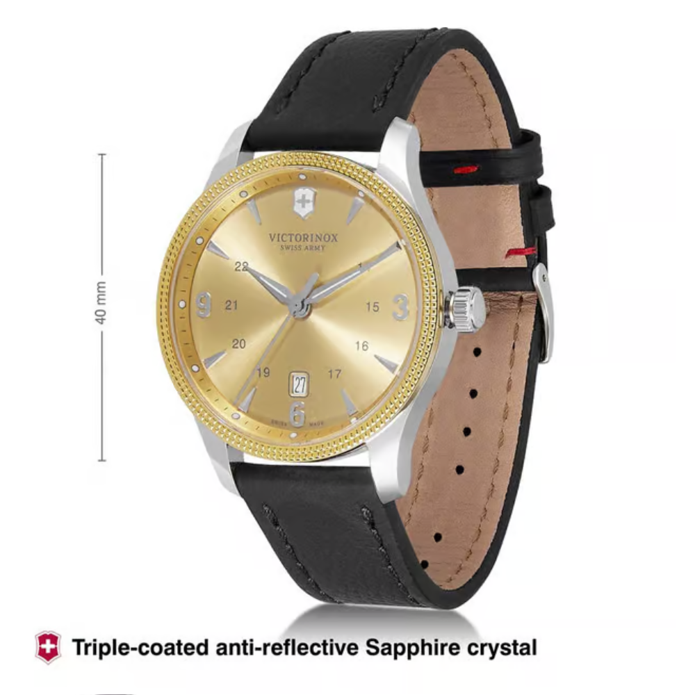 VICTORINOX Alliance Large Gold Dial Men Watch 249091.1