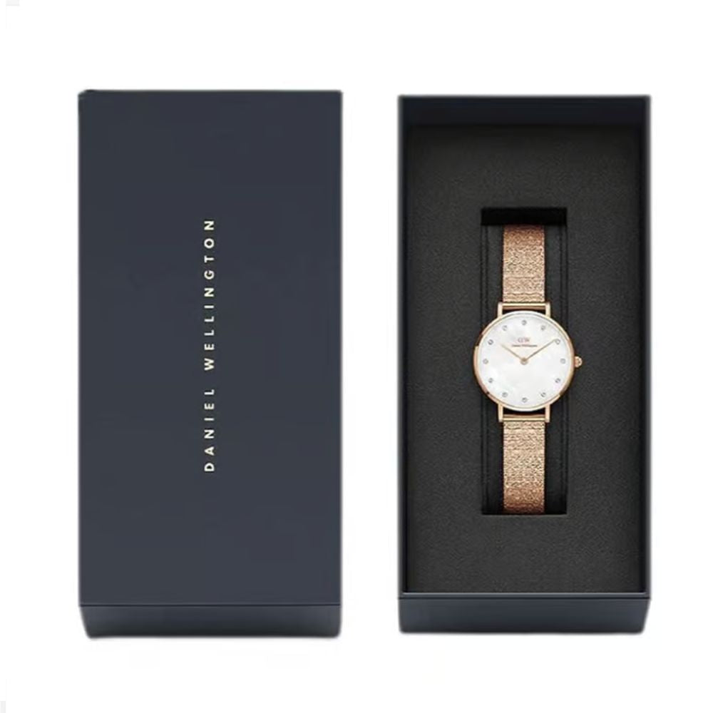 Daniel Wellington Mother of Pearl Bracelet Style Straps Analogue Mother of Pearl Women's Watch DW00100590K