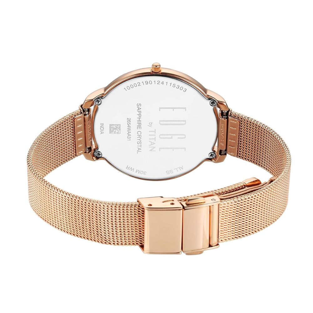 Titan Edge Mother Of Pearl Dial Women's Watch 2654WM02