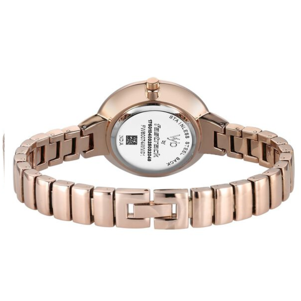 Fastrack Vyb Enigma Silver Dial Girls' Watch FV60074WM01