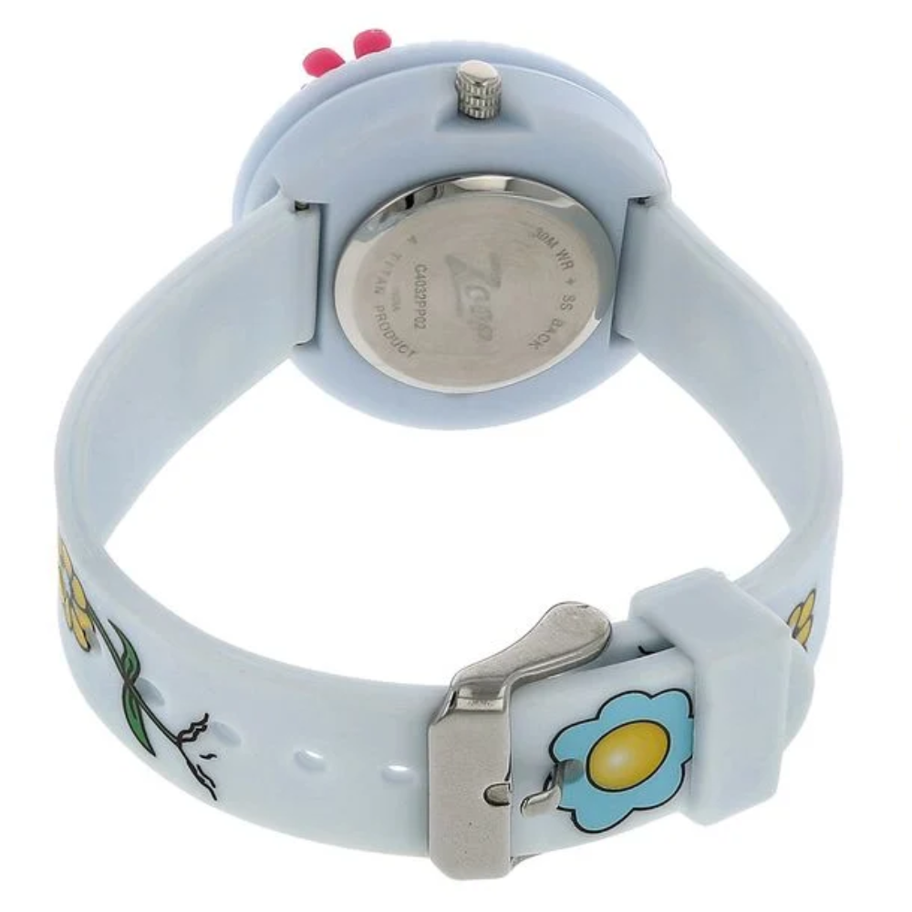 Zoop Blue Dial Blue Strap Girls Kids Analog Watch 4032PP02