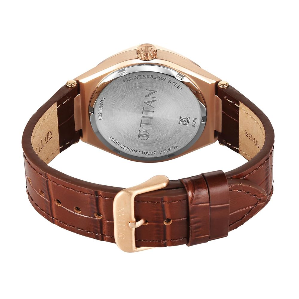 Titan Contour White Dial Men's Watch 90210WL01