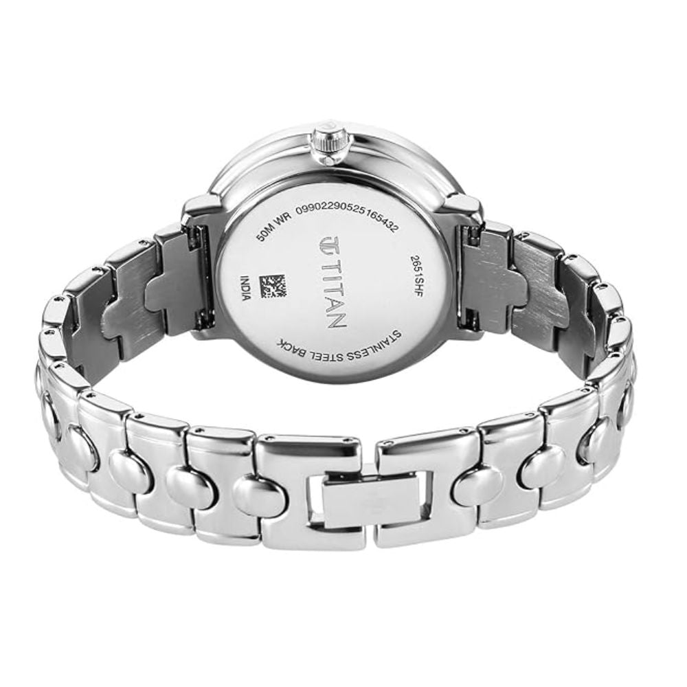 Titan Workwear Maroon Dial Women's Watch 2651SM09