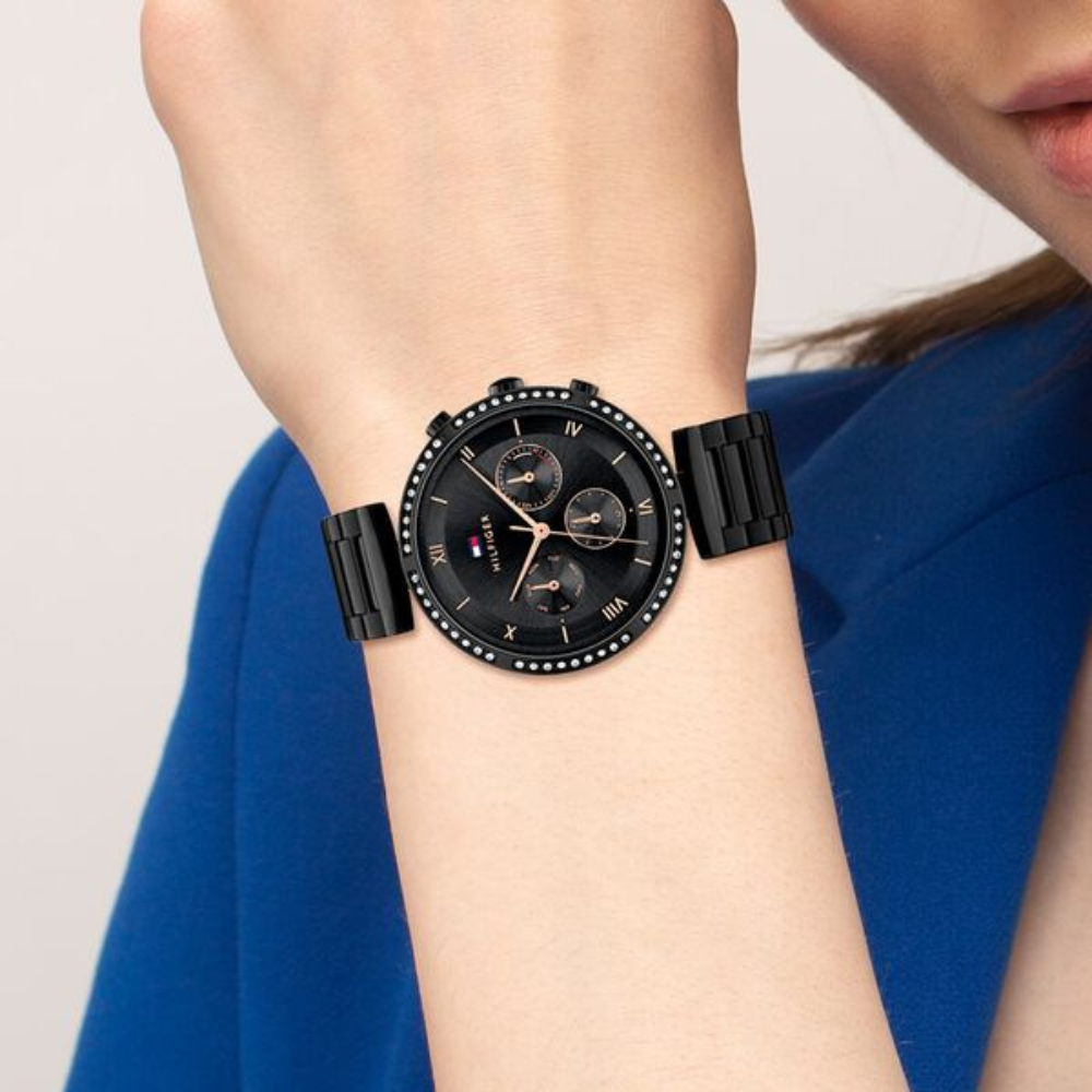 Tommy Hilfiger Black Dial Women's Multifunction Watch NETH1782390