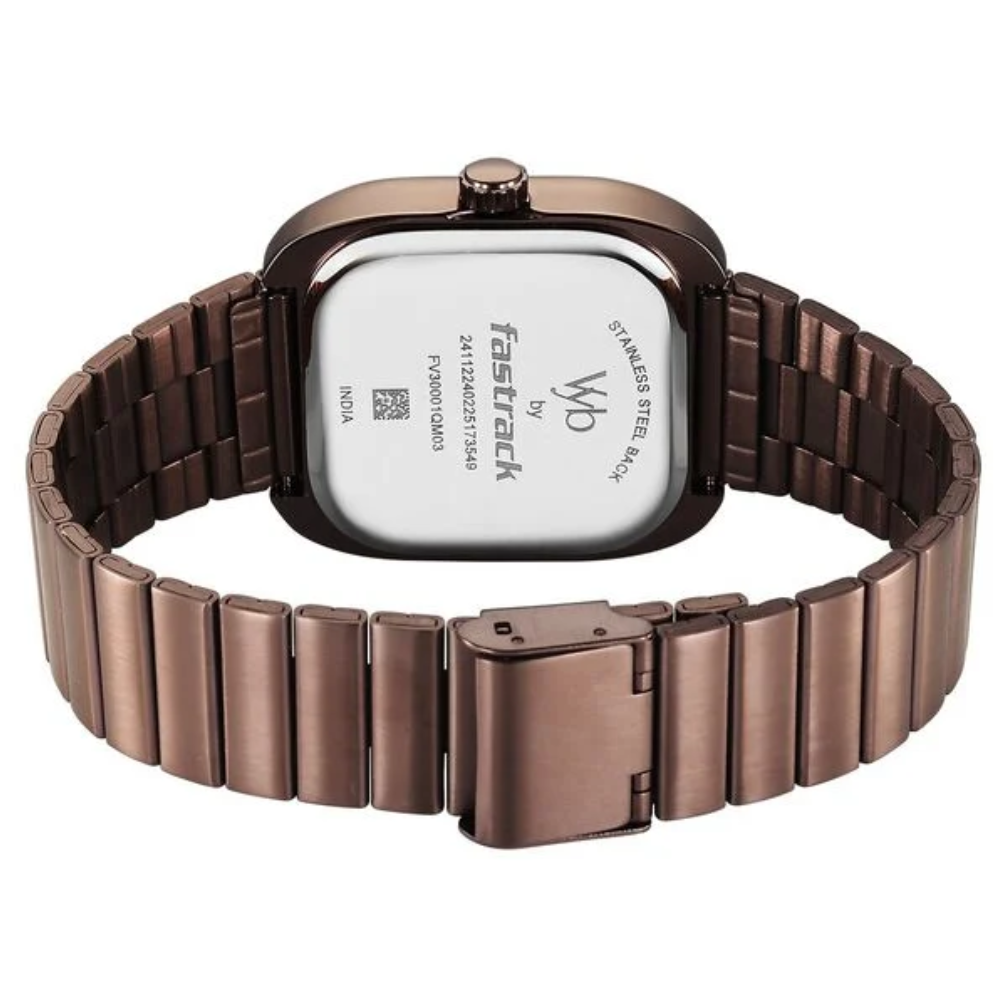 Fastrack Vyb Maverick Brown Dial Men's Watch FV30001QM03W