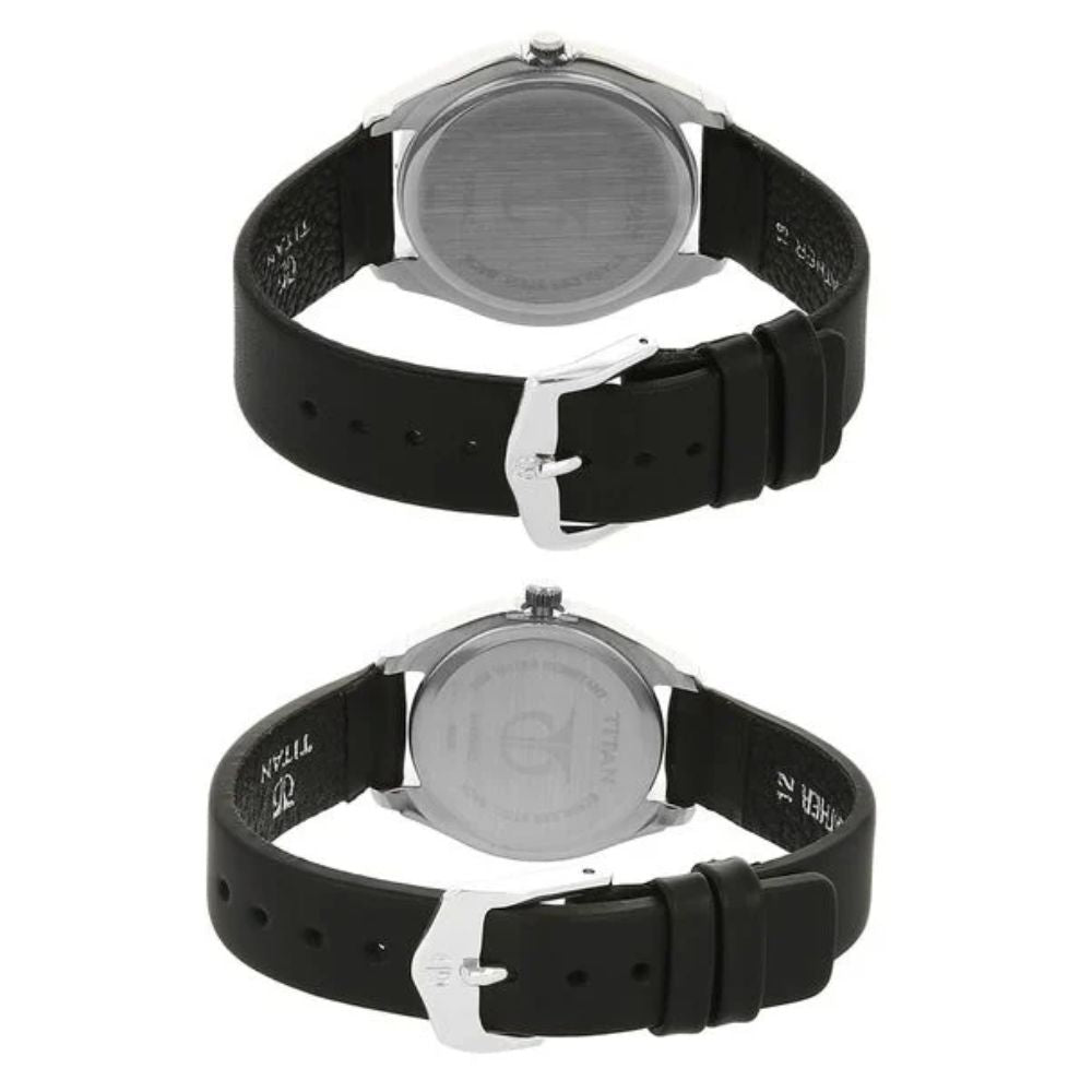 Titan Silver Couple Watch 15782489SL03