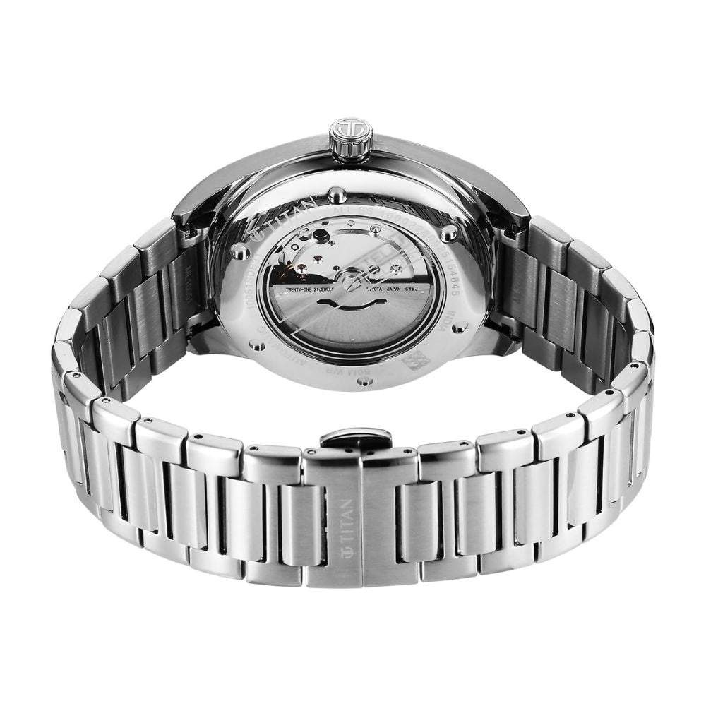 Titan Stellar Automatic Blue Dial Men's Watch 10051SM01