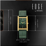 Titan Edge Monture Green Men's Watch 1043YL11