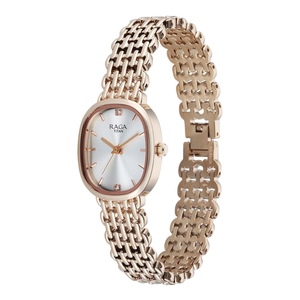 Titan Raga Spotlight Rose Gold Women's Watch 95430WM01