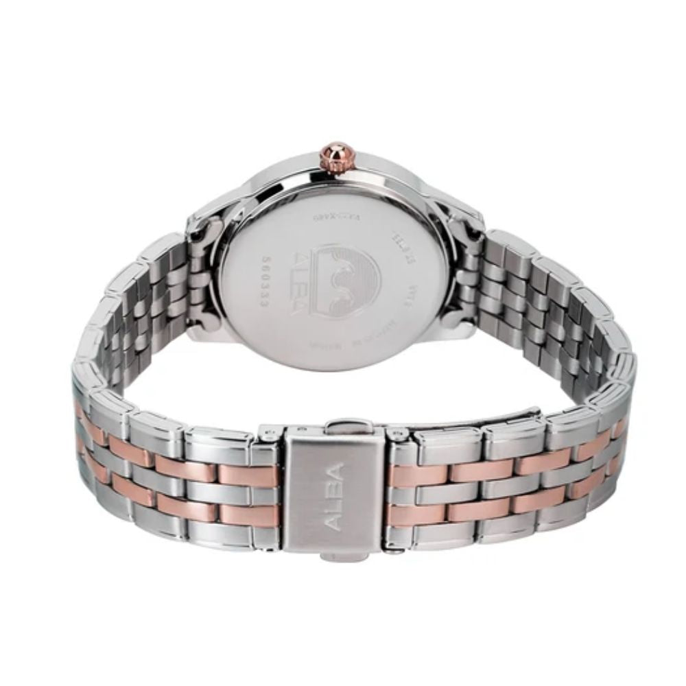 Alba Sparkling Bezel White Dial Women's Watch AH7EM2X1