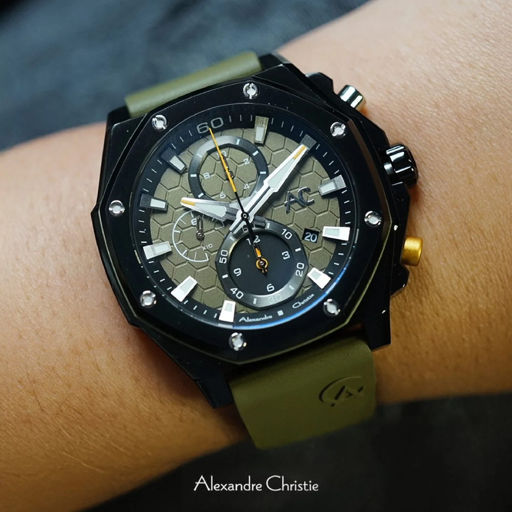Alexandre Christie Chronograph Black Men's Watch 9601GCRURBA