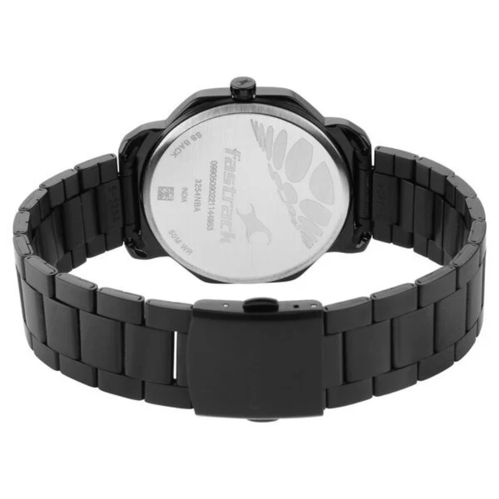 Fastrack Stunners Black Dial Quartz Analog Watch for Guys 3254NM01
