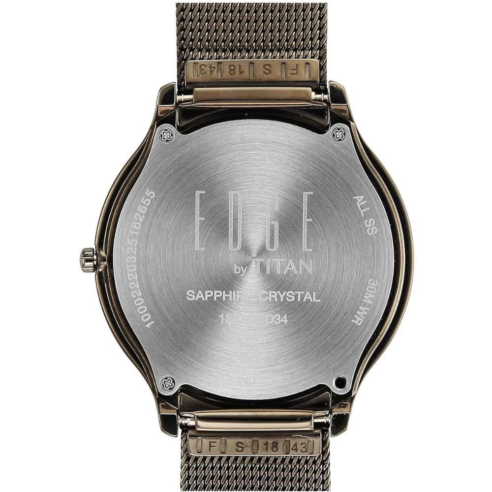 Titan Edge Murals Light Brown Men's Watch 1843QM07