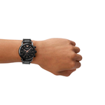 Emporio Armani Men's Black Dial Chronograph Ceramic Watch AR1509
