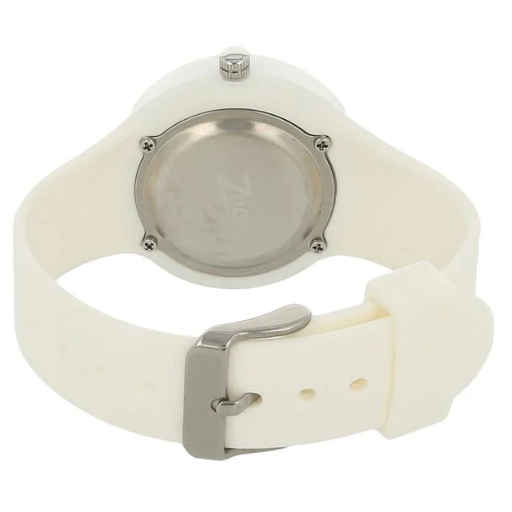 Zoop Analog White Dial White Strap Girls Kids Analog Watch C4038PP02