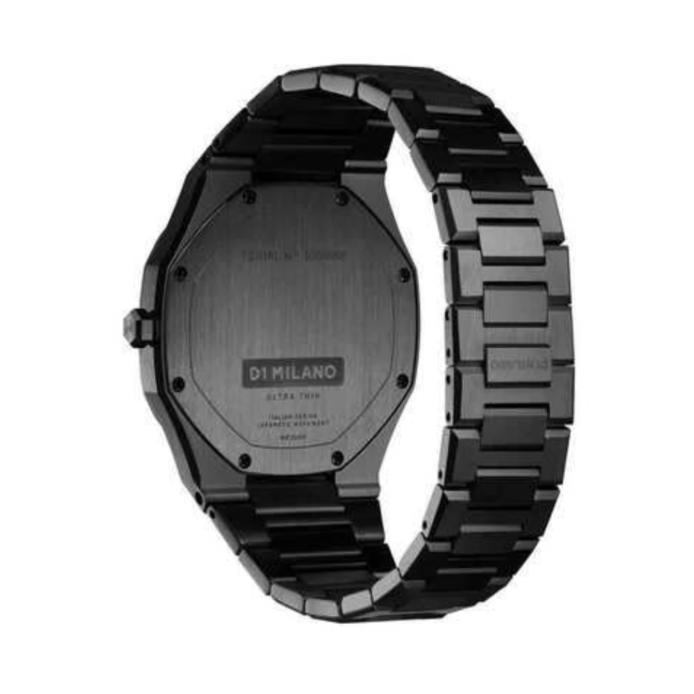 D1 Milano Black Dial Men's Bracelet Style Watch UTBJ31