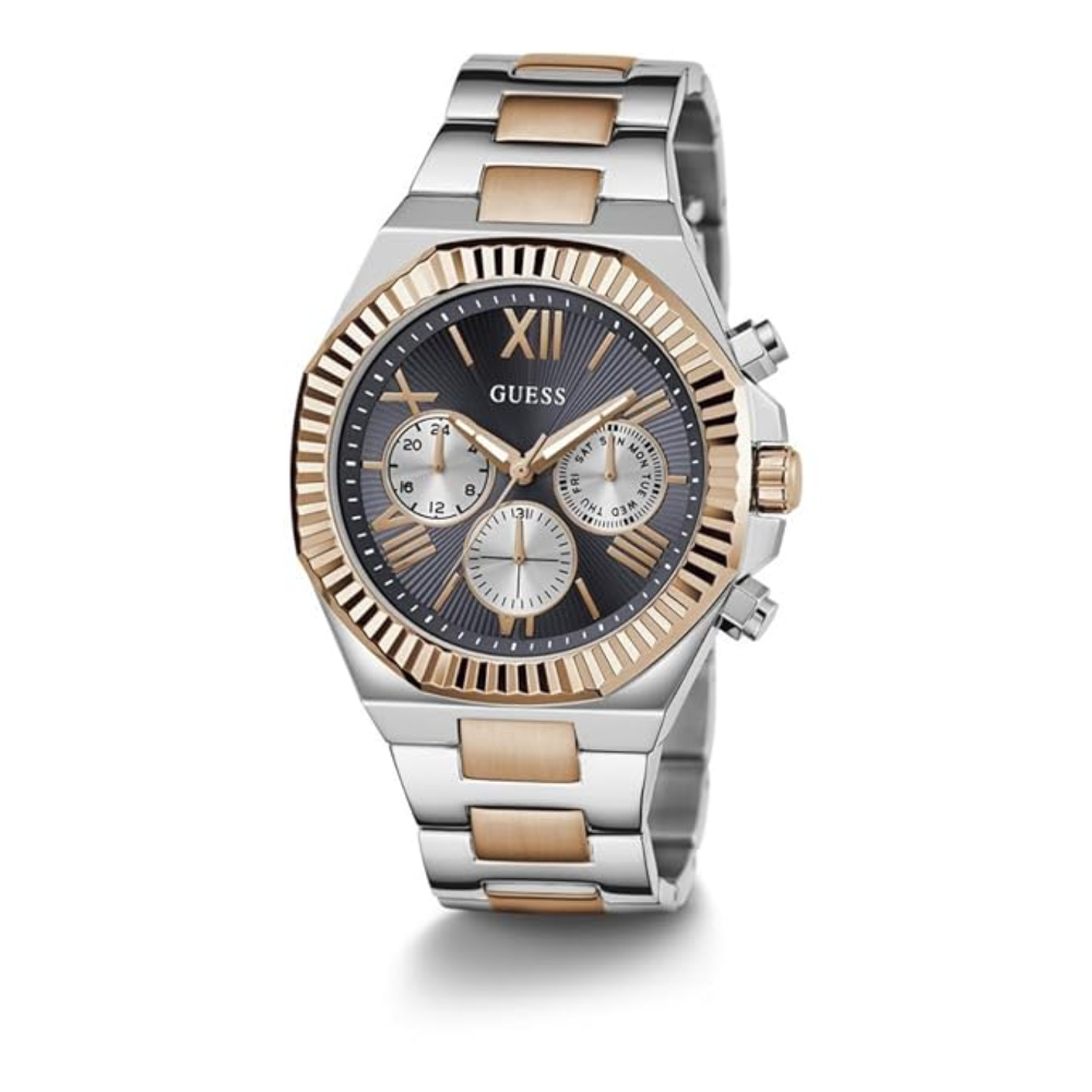 Guess Navy Blue Two-Tone Men's Watch GW0703G4
