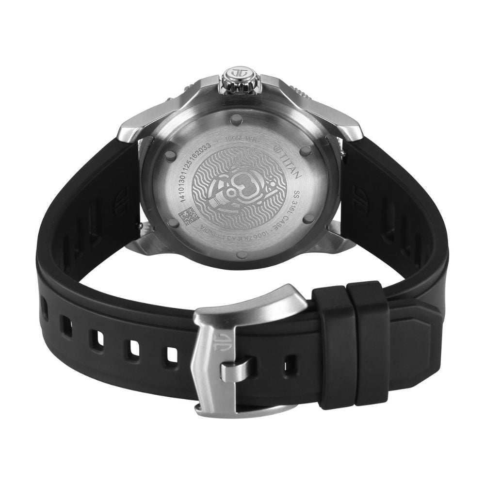 Titan Zero Hour Diver's Black Men's Watch 10067KP01