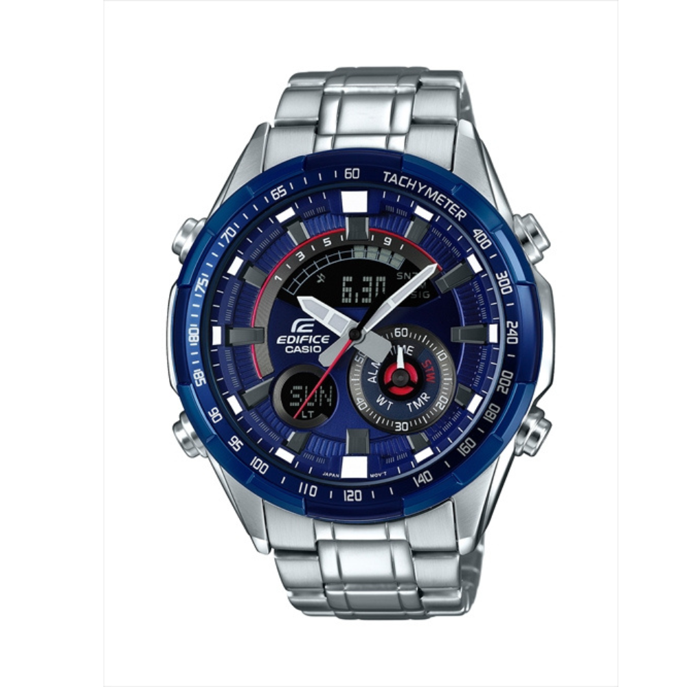 Casio Edifice Silver Metal Strap Men's Watch for ERA-600D-1A9V, ERA-600D-1AV, ERA-600RR-2AV 10535173