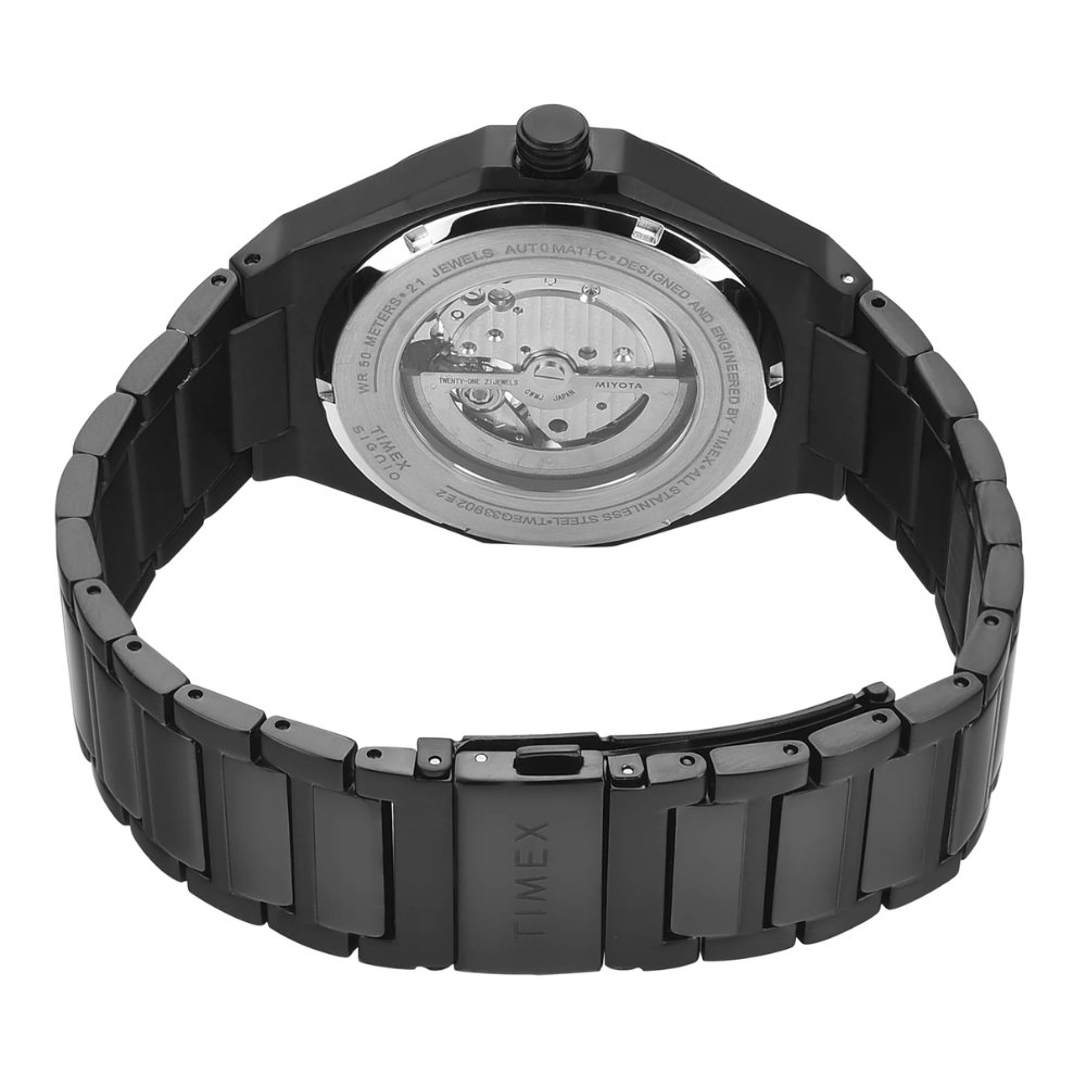 Timex Signio Black Round Dial Analogue Men's Watch - TWEG33902